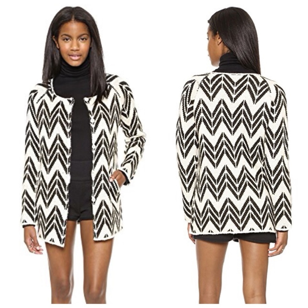 J.O.A. Chevron Stripe Coatigan